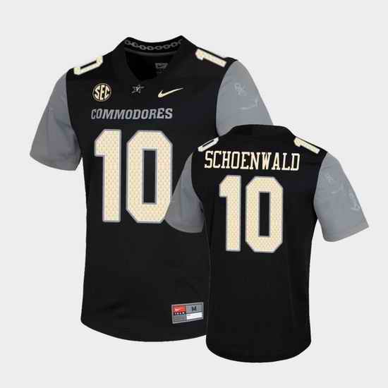 Men Vanderbilt Commodores Gavin Schoenwald Untouchable Black Game Jersey